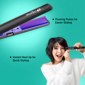 Ikonic Mini Hair Straightener – Black