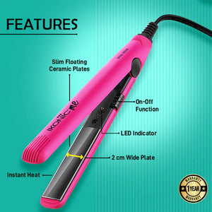 IKONIC Mini Hair Straightener – Pink