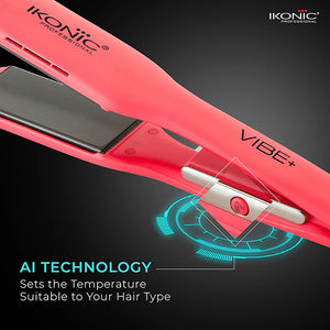 Ikonic Professional Vibe+ Hair Straightener Peach